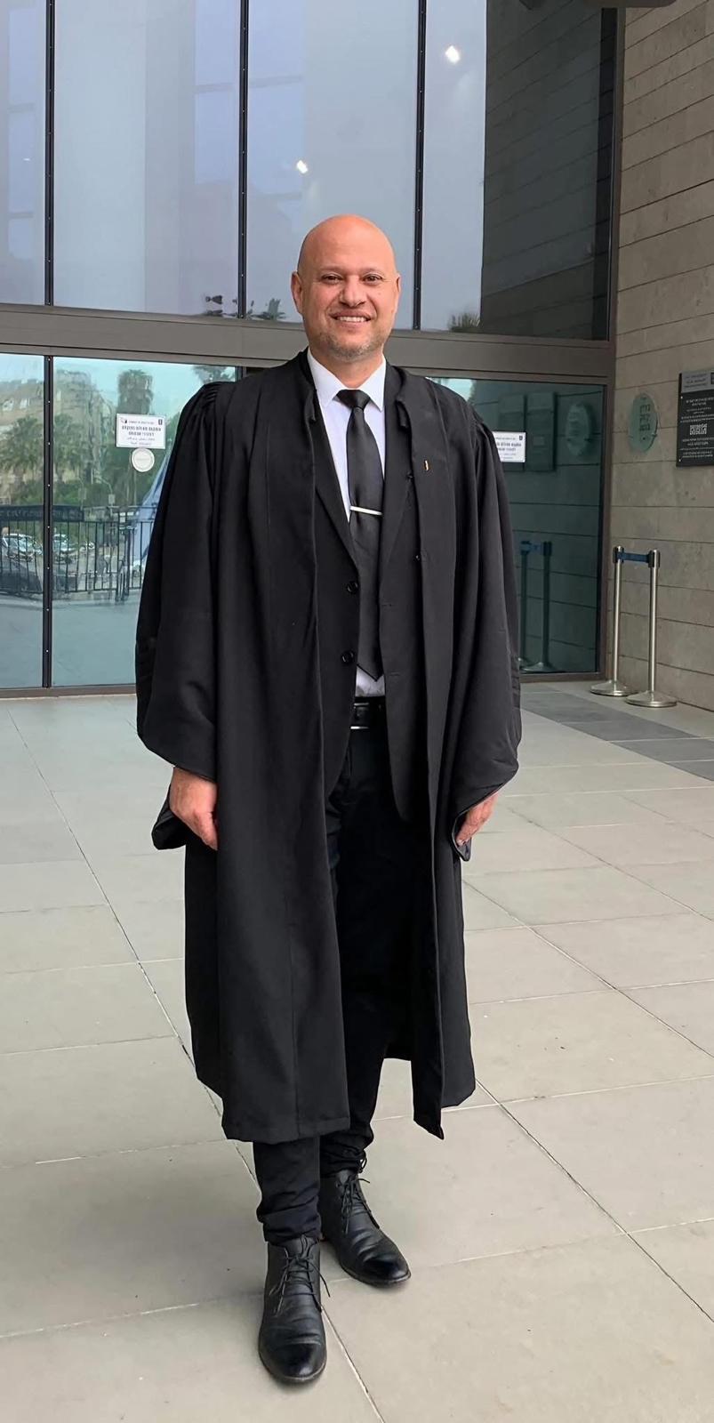 Charlie Elimelech in courtroom robes
